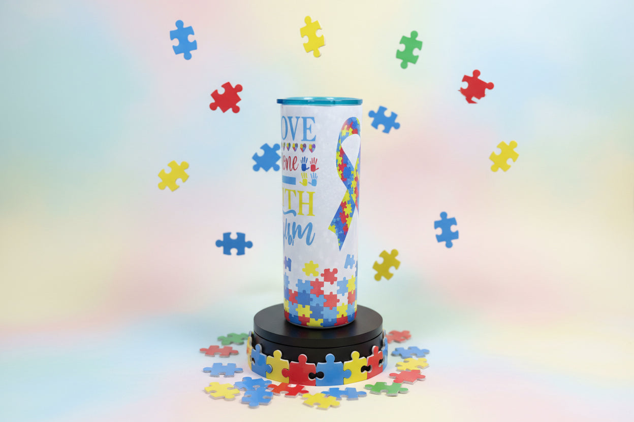 BlankCanvas™ Blue Hope | 20oz Autism Awareness Stainless Steel Tumbler Sip