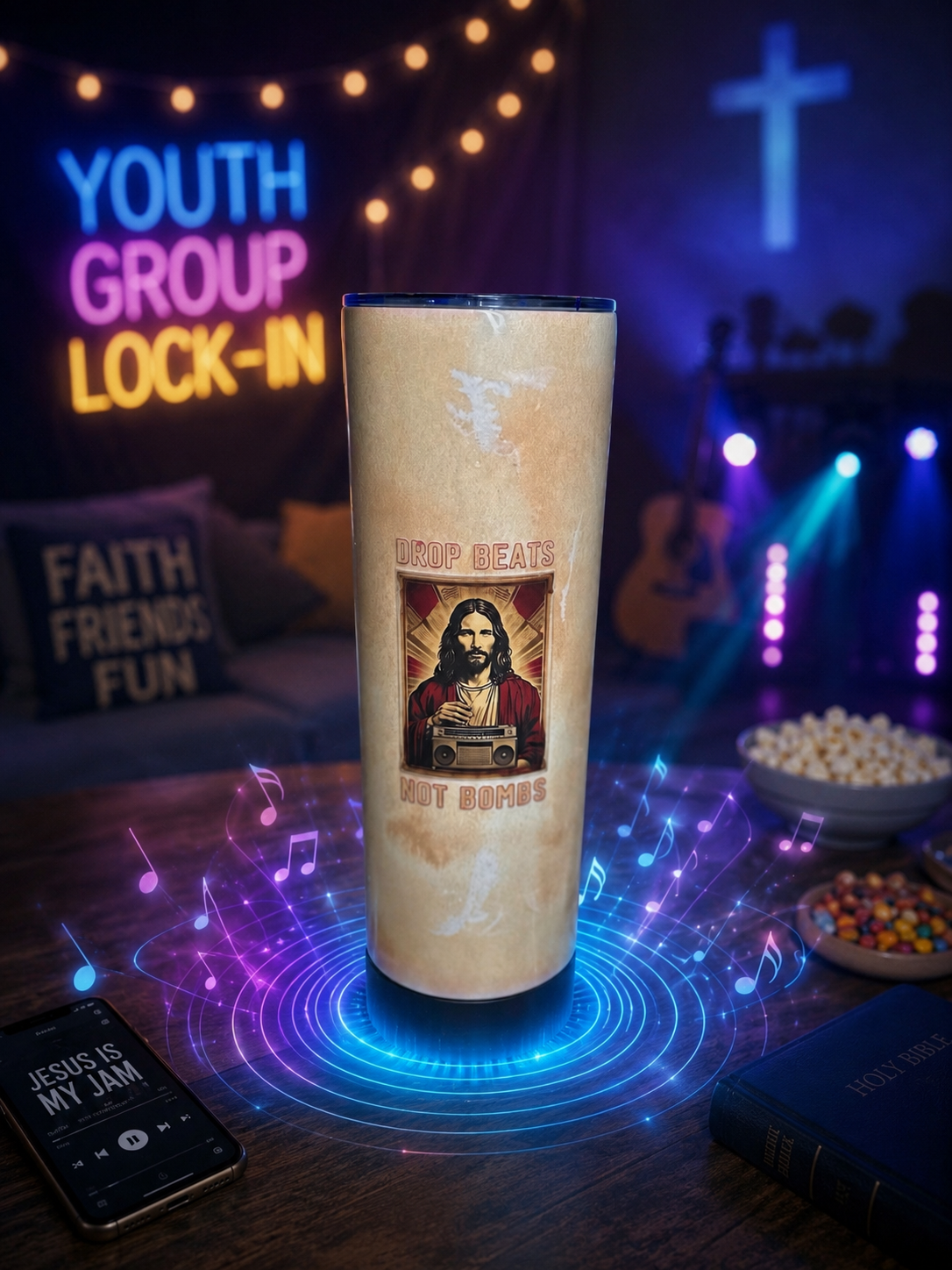 Praise & Playback™ | Sip & Sound 20 oz Bluetooth Speaker Tumbler