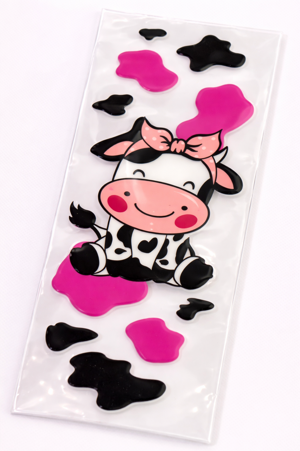 Sweet Moo Cow Pen Wrap β Pink & Black UVDTF Decal Add-On ππ
