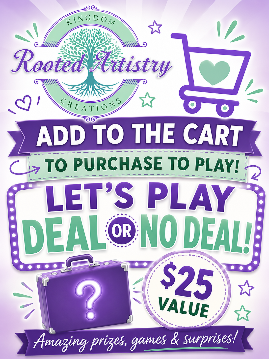 π² Deal or No Deal Game Ticket β $25 Level