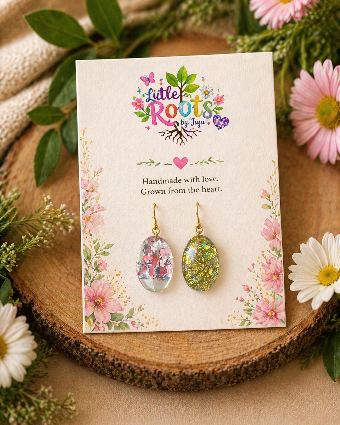 Bloom & Shine Drop Earrings | Little Roots by Juju