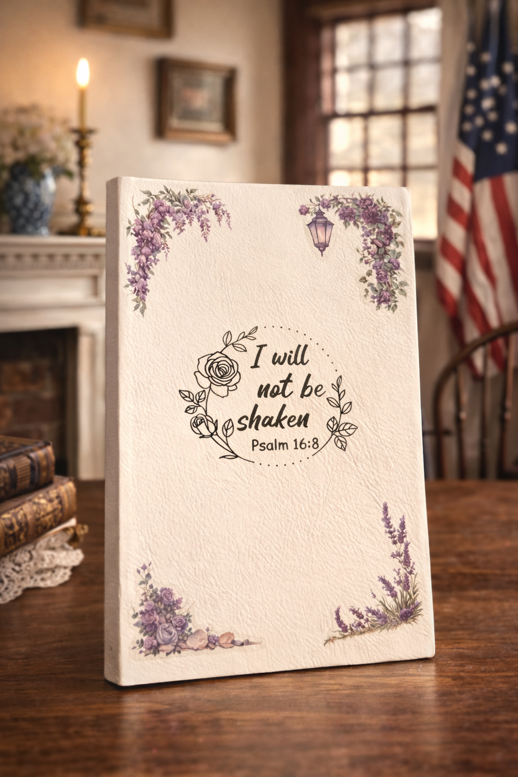 Unshaken Grace ✨ | Vintage Garden NKJV Bible (White)