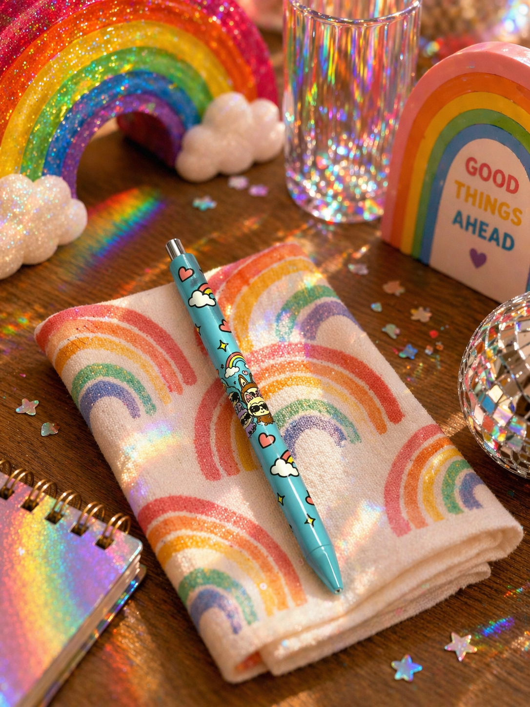 “Rainbow Daydream | La Boo-Boo Inspired Acrylic Refillable Pen”