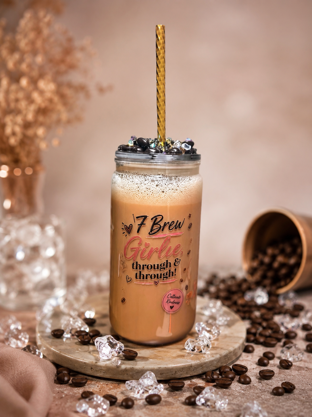 ☕✨ Brew-tiful Bliss GlitterSip™ Snow Globe Tumbler