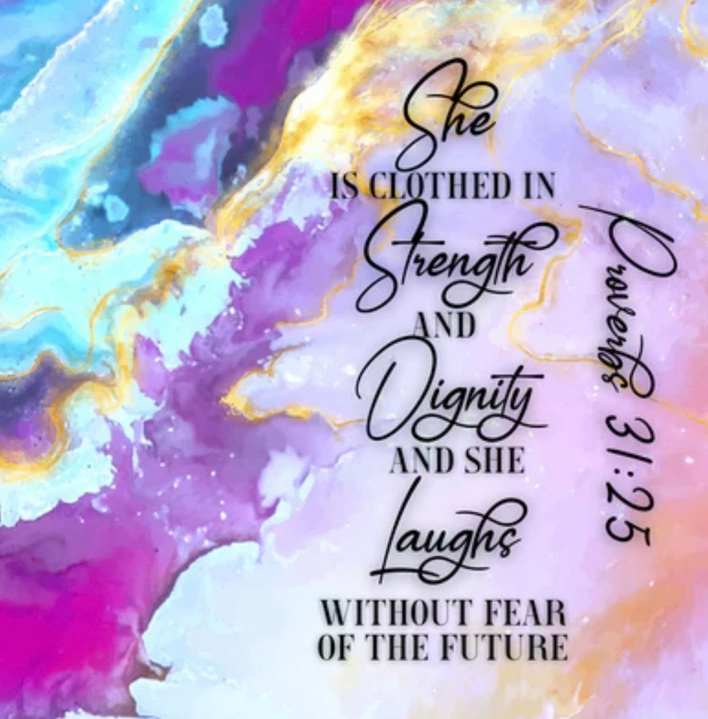 Clothed in Strength & Dignity – Sublimation Heat Transfer Add-On