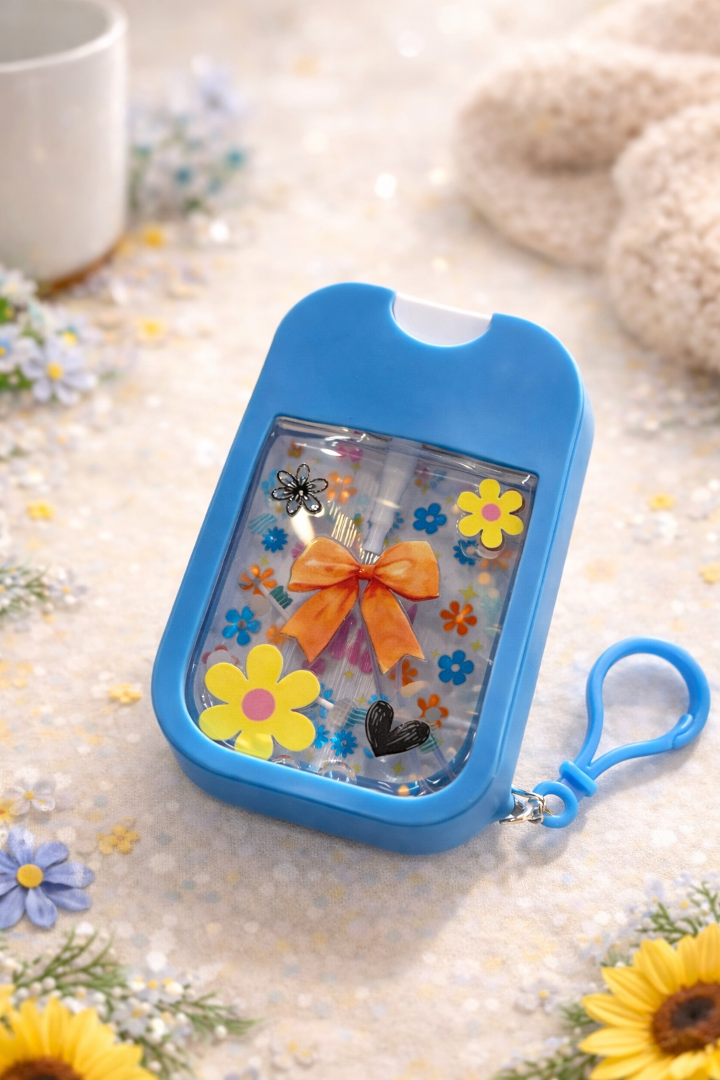 Be Kind Glow Mist 💙🌼 | Retro Vibes Travel Sanitizer Keychain