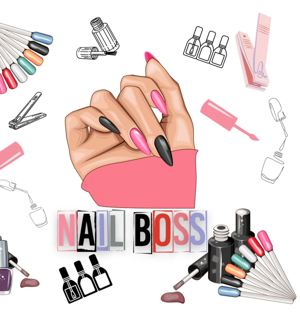 “Nail Boss” Beauty Boss Sublimation Tumbler Transfer