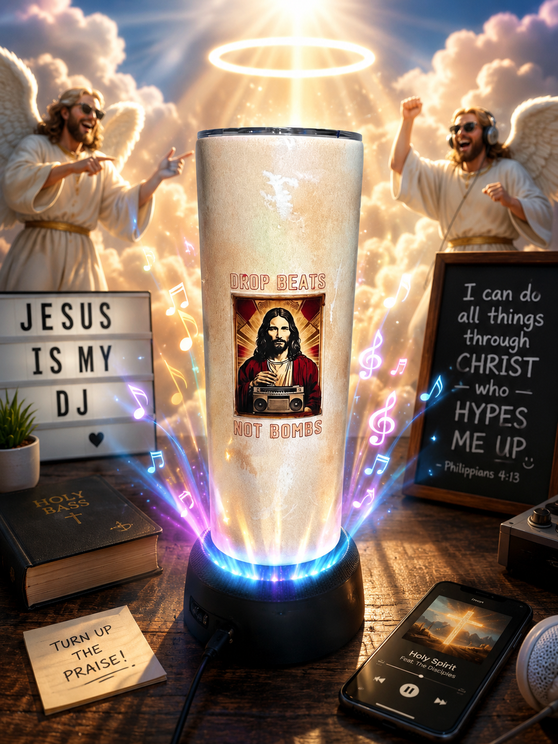 Praise & Playback™ | Sip & Sound 20 oz Bluetooth Speaker Tumbler