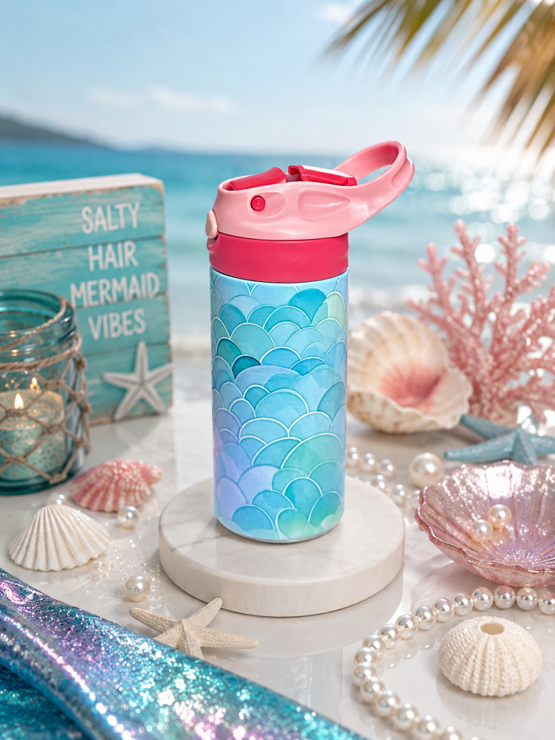 Little Sip™ Mermaid Magic Kids Tumbler – 12 oz Stainless Steel