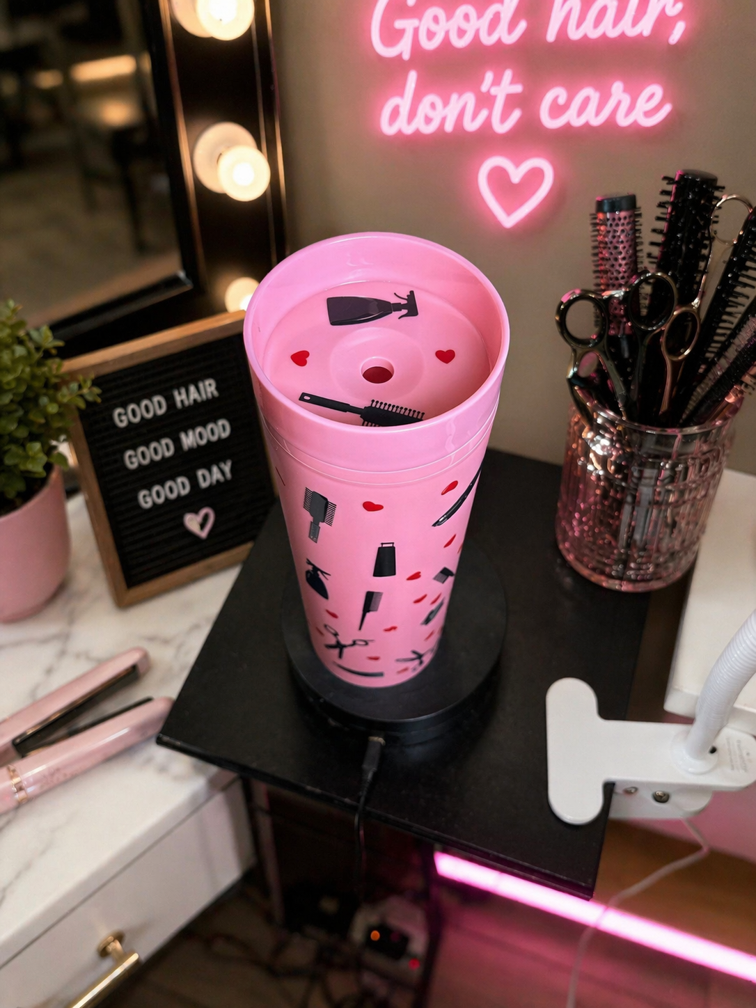 Pretty in Pink Stylist Sip ✂️💕 | 16 oz SleekSip Tumbler