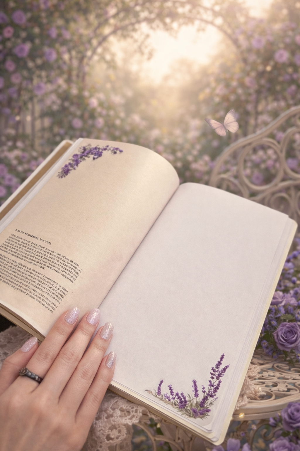 Unshaken Grace ✨ | Vintage Garden NKJV Bible (White)