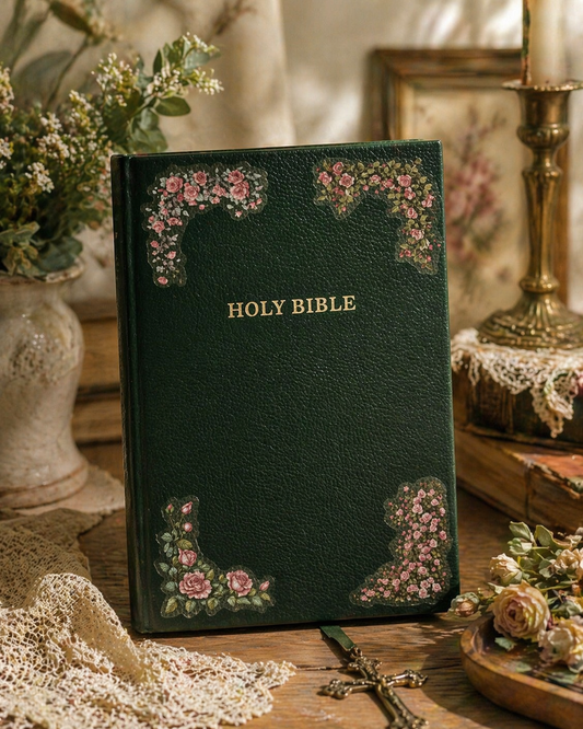 “Evergreen Heirloom Rose Bible | Vintage Garden Edition”