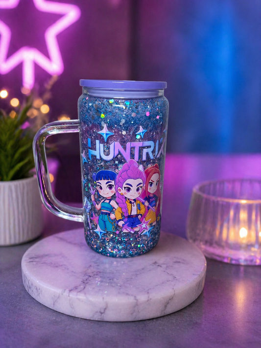 “Star Huntress ✨ Crystal Sip Snow Globe Tumbler”