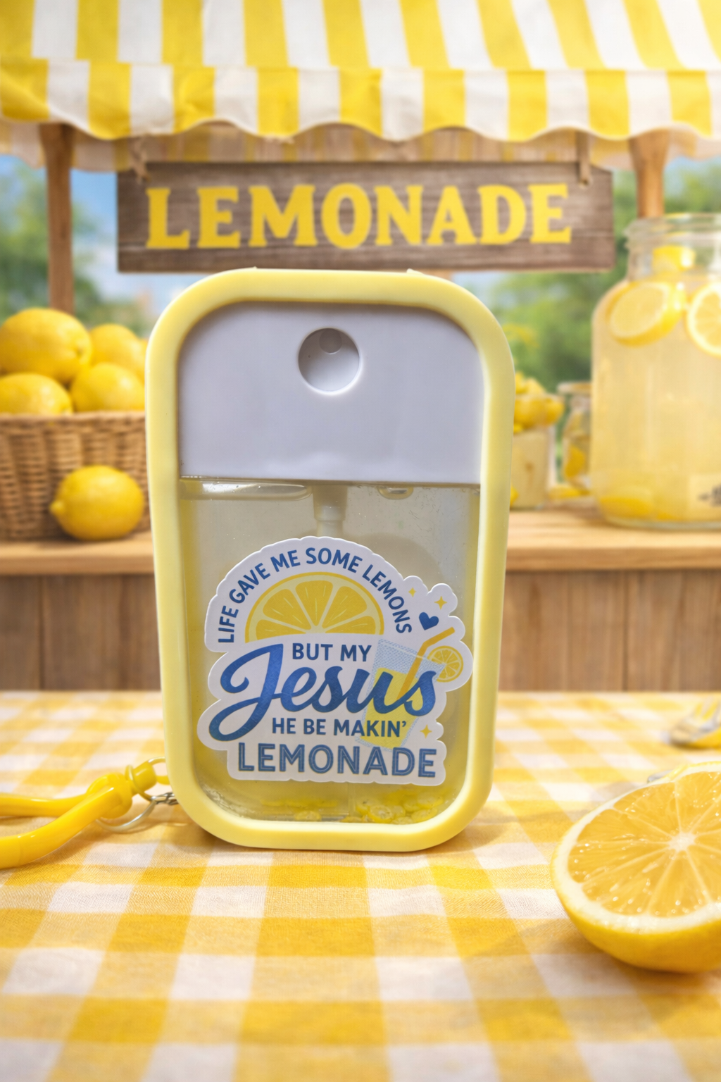 🍋“When Life Gives You Lemons” Lemongrass Refillable Hand Sanitizer Spray