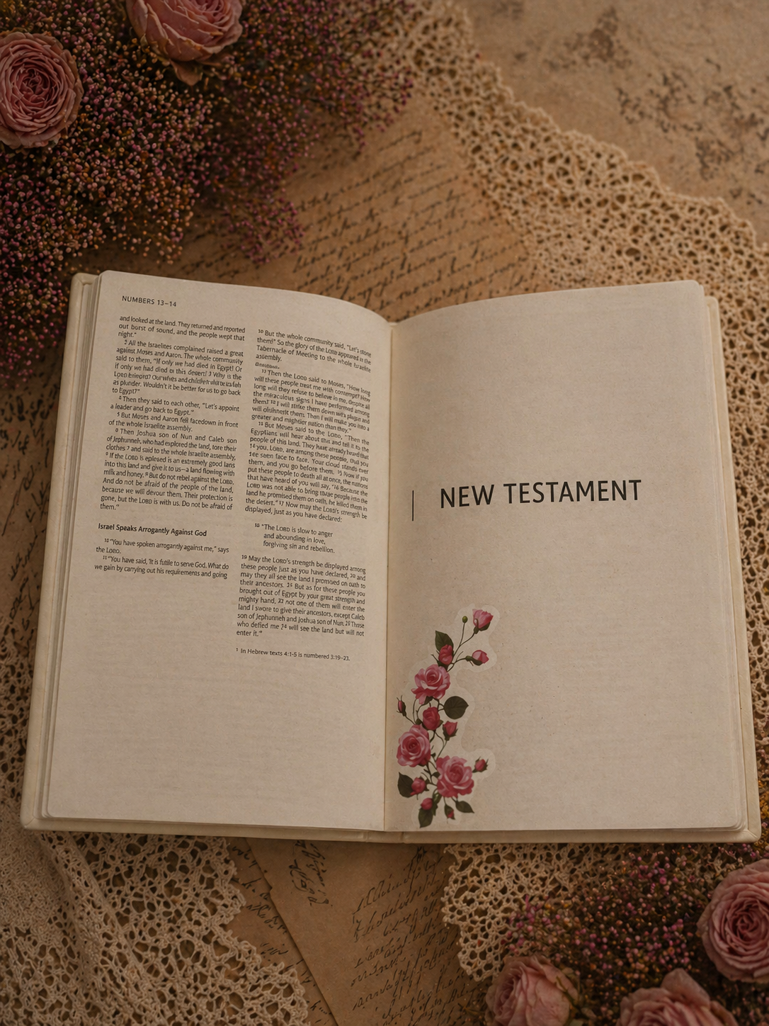 “Loved Beyond Measure” Heirloom Floral Bible | NIV Keepsake Edition
