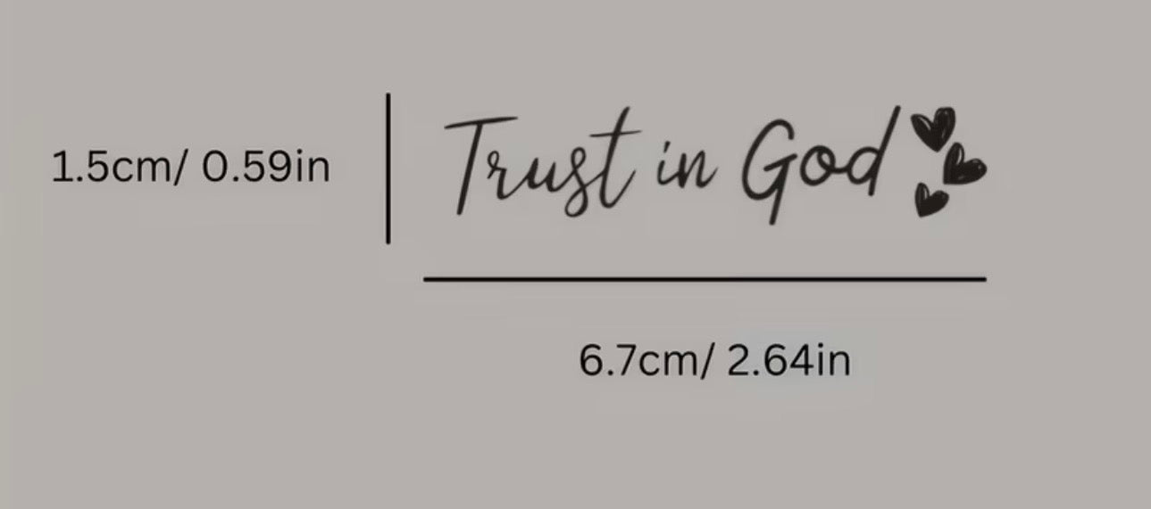 Mirror Reminder™ Trust in God Decal