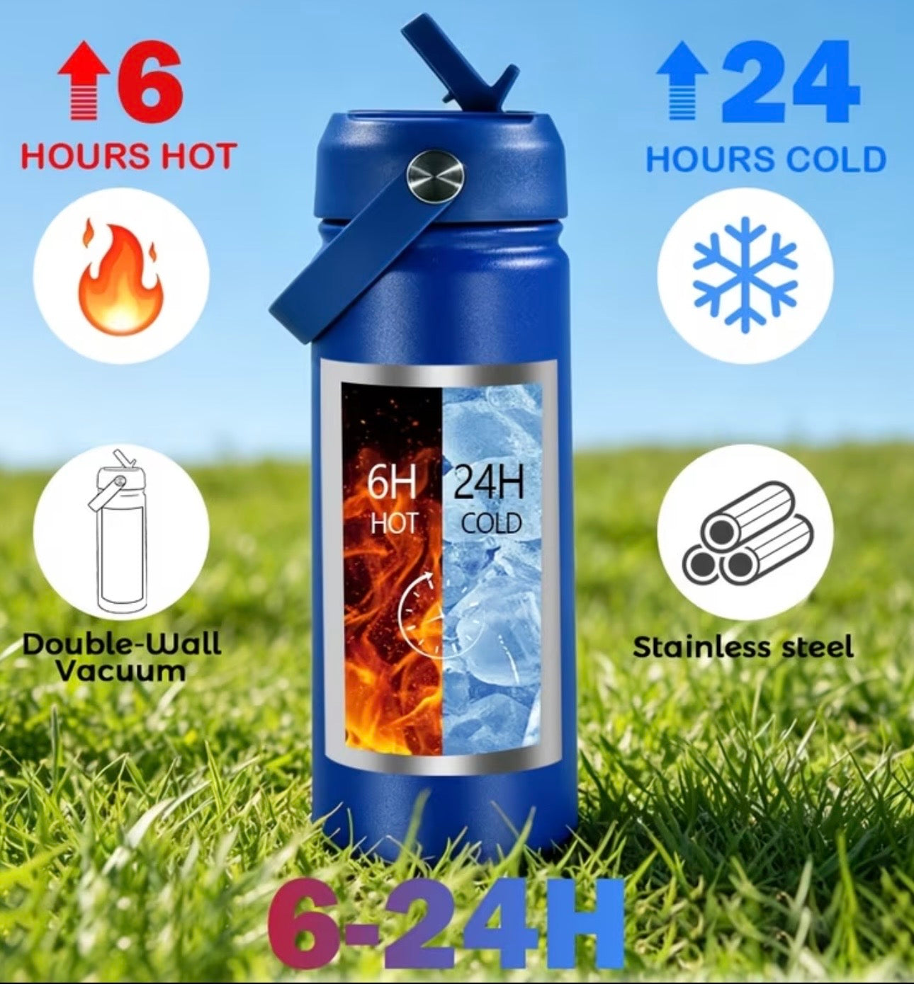 TrailSip™ 18 oz Stainless Steel Bottle | Adventure-Ready, Leak-Resistant & Customizable