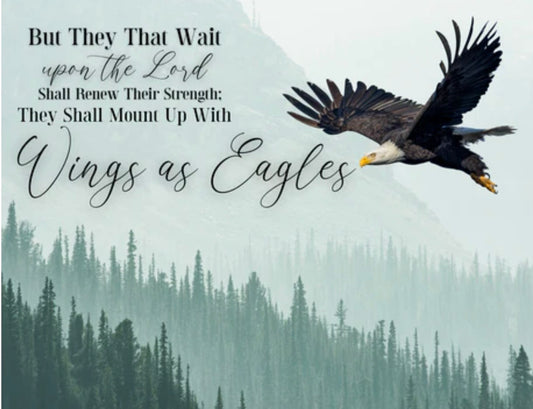 Wings as Eagles – Isaiah 40:31 Sublimation Heat Transfer Add-On