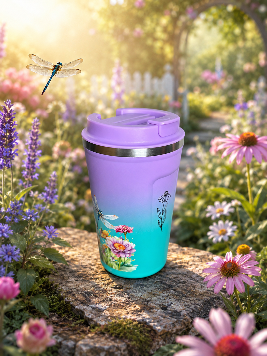 Truth in Bloom™ | 12 oz Color Fusion Sip & Go Coffee Mug