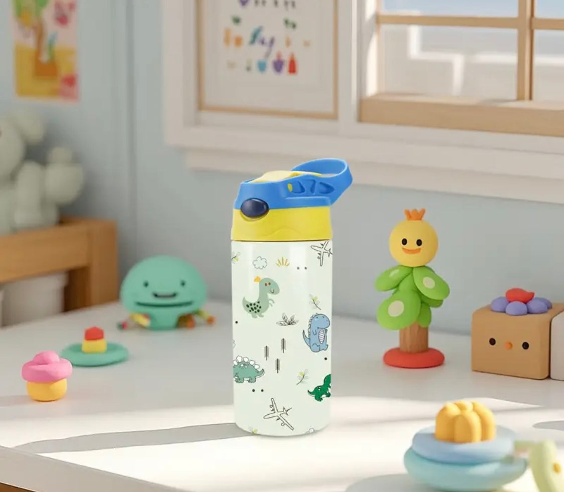 🌈 Little Sip Custom Kids Tumbler – 12oz Flip-Top Bottle