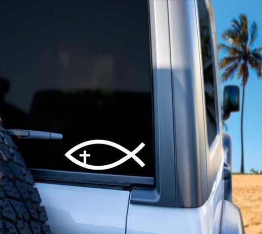 Christian Fish™ Window Decal