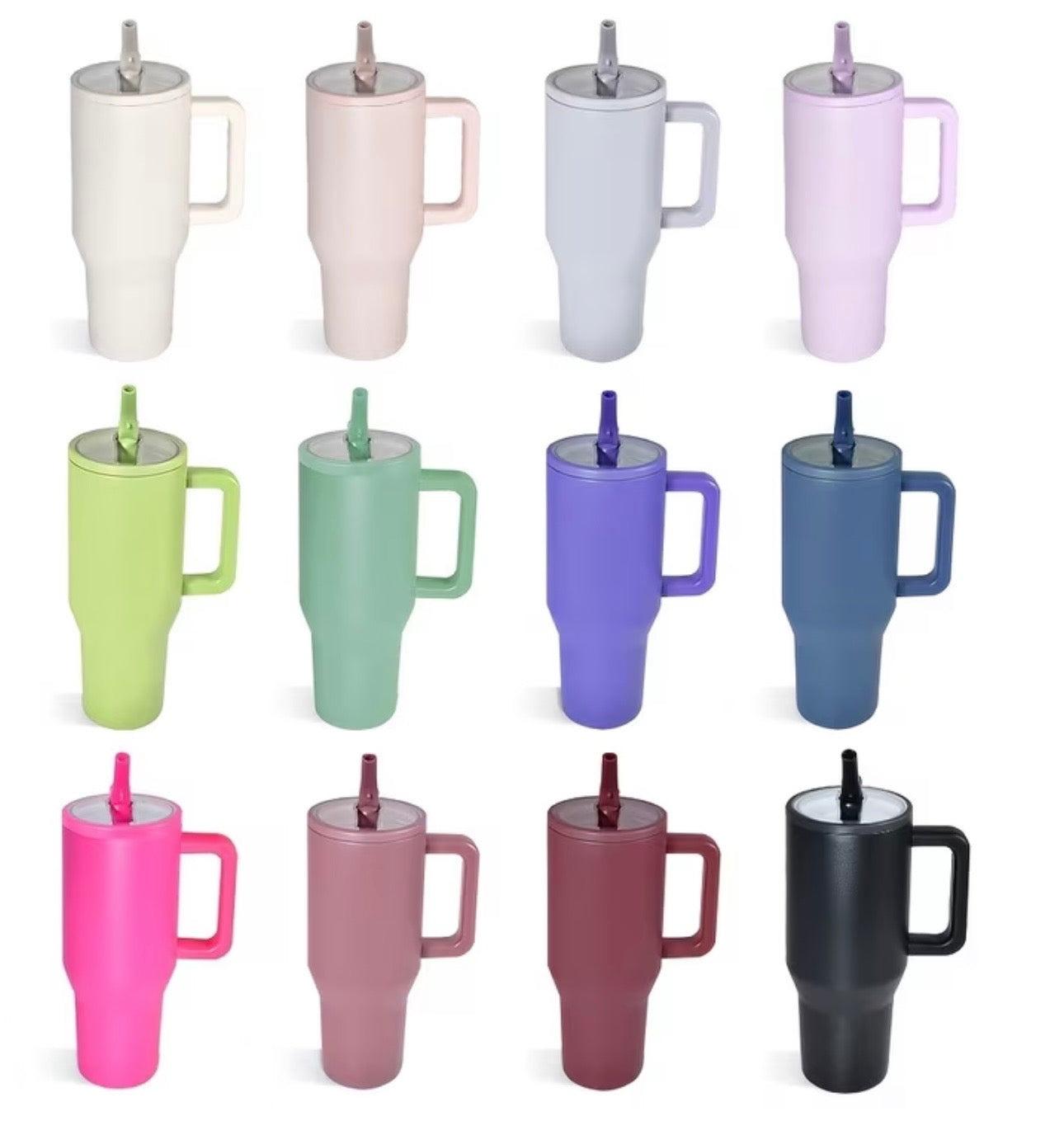 MegaSip Flip™ Express | 40 oz Powder-Coated Stainless Steel Tumbler
