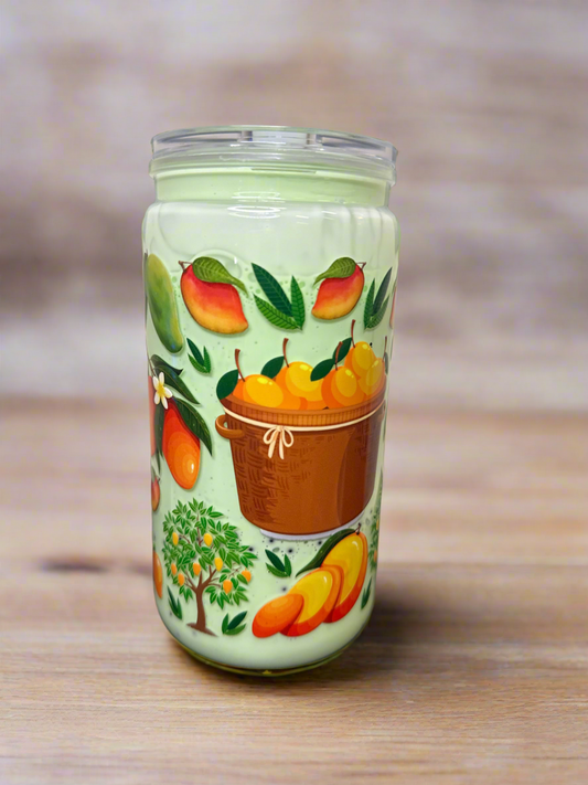 Matcha Tea with Boba Look Alike Snow Globe