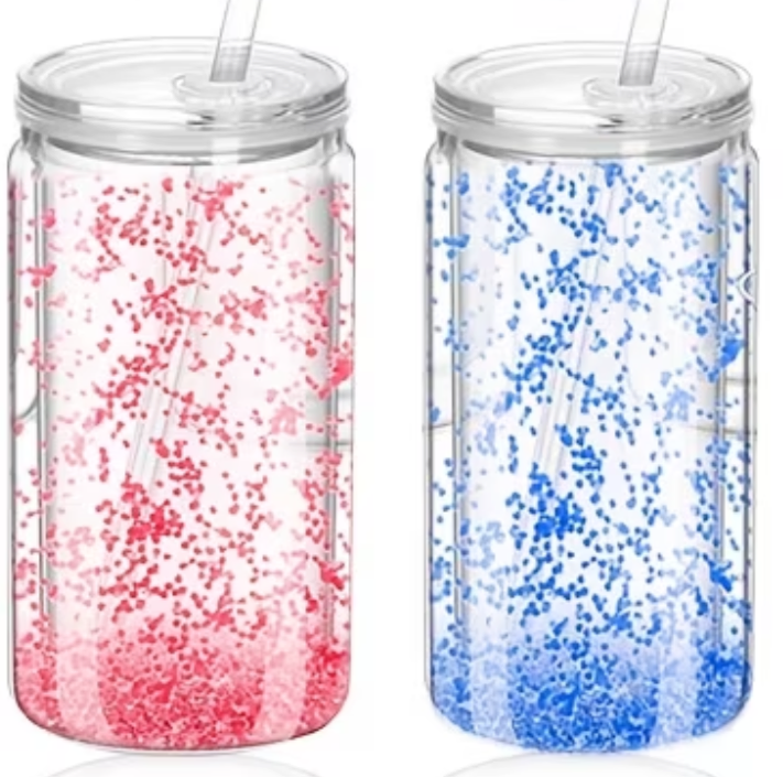 Glitter Sip | 16oz Snow Globe Tumbler