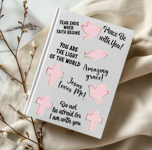 Faith & Grace Custom Journal – UVDTF Decal Add-On