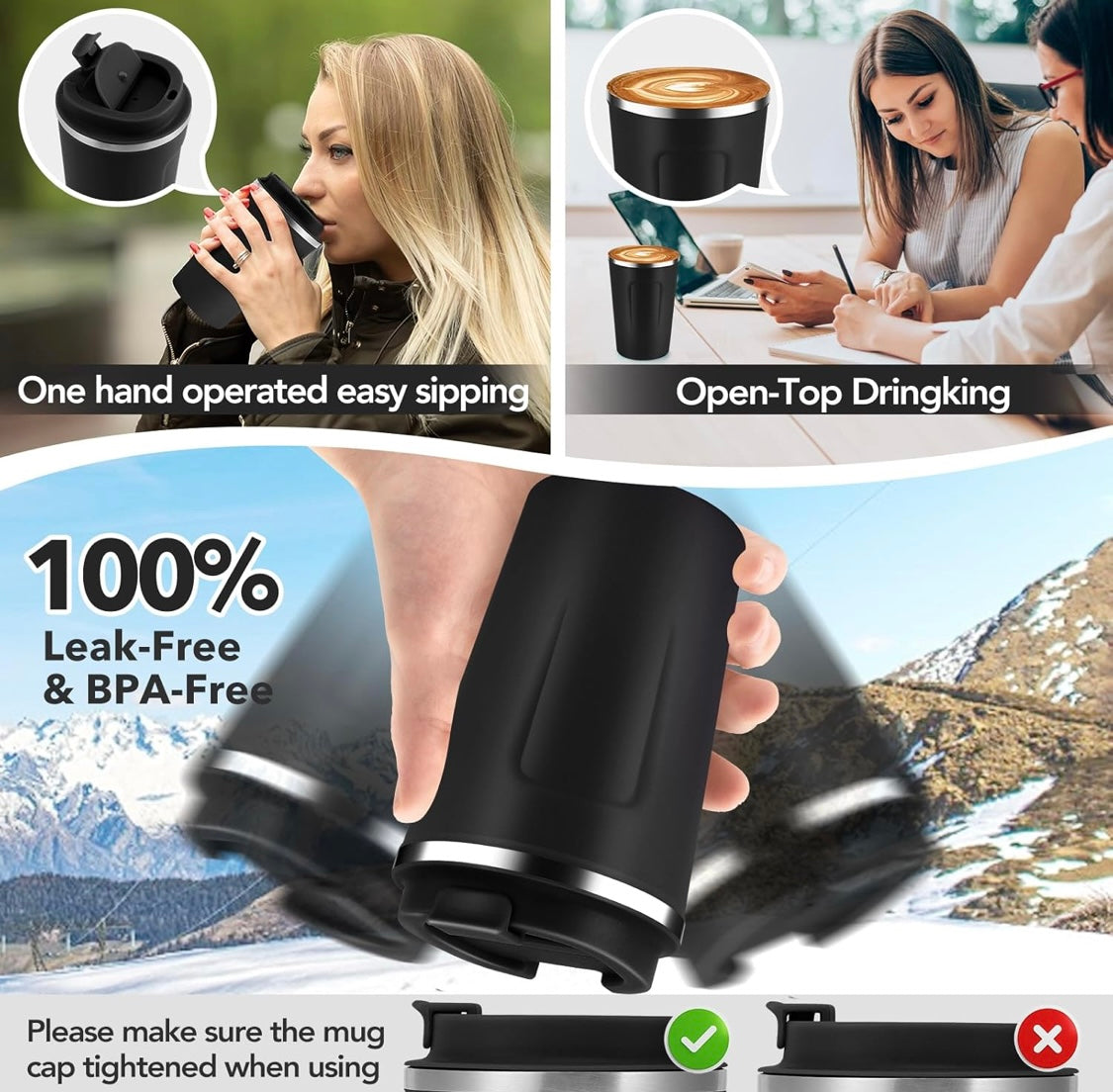 Sip & Go 12oz Travel Coffee Mug