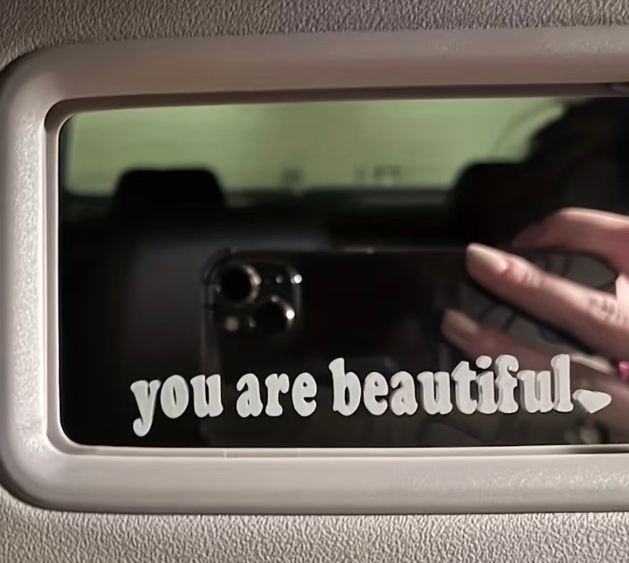 The You Are Beautiful™ Mirror Decal