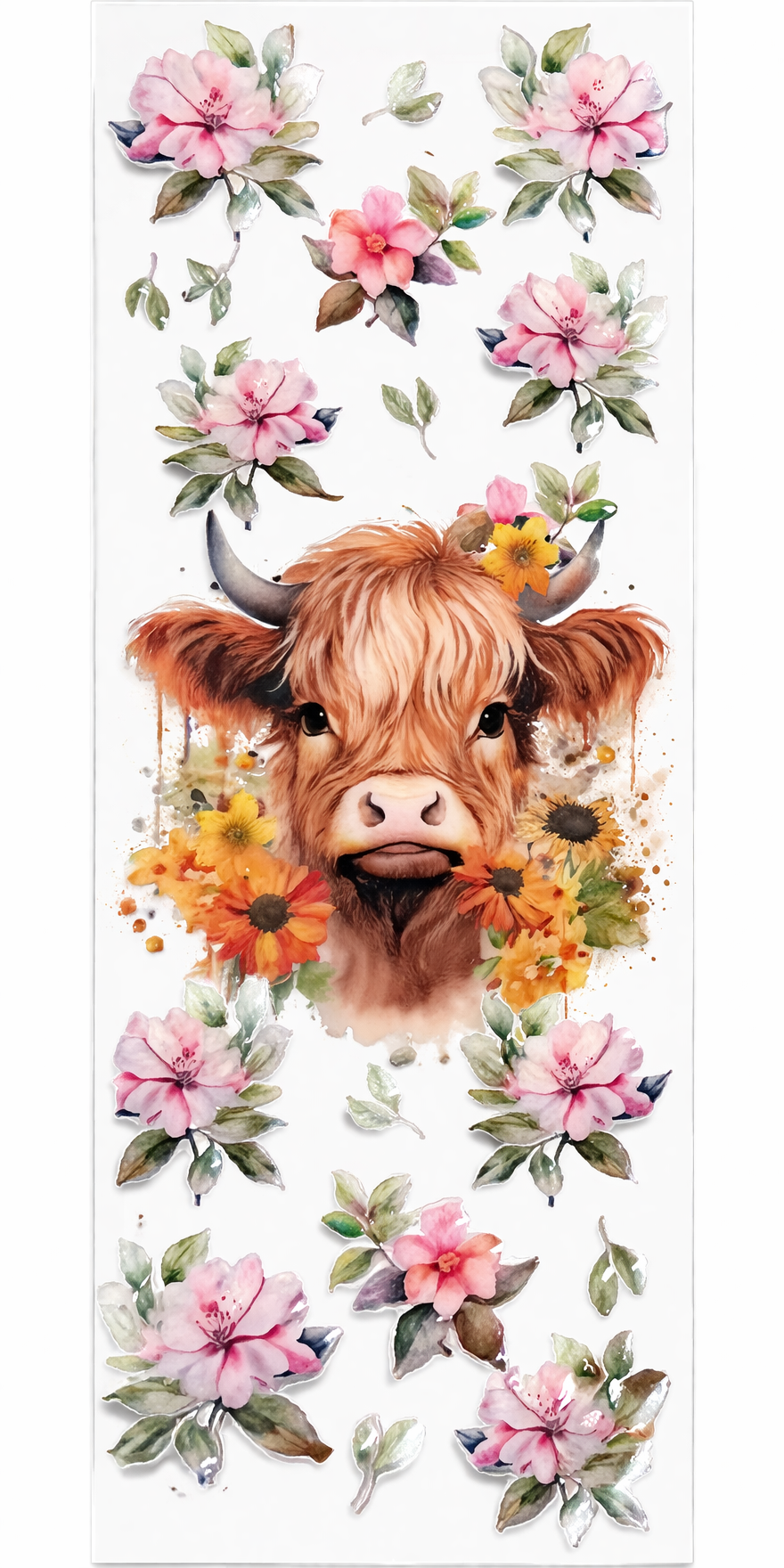 Highland Bloom Pen Wrap 🌸🐄