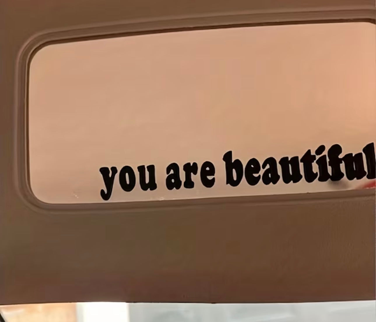 The You Are Beautiful™ Mirror Decal