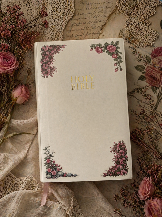 “Loved Beyond Measure” Heirloom Floral Bible | NIV Keepsake Edition