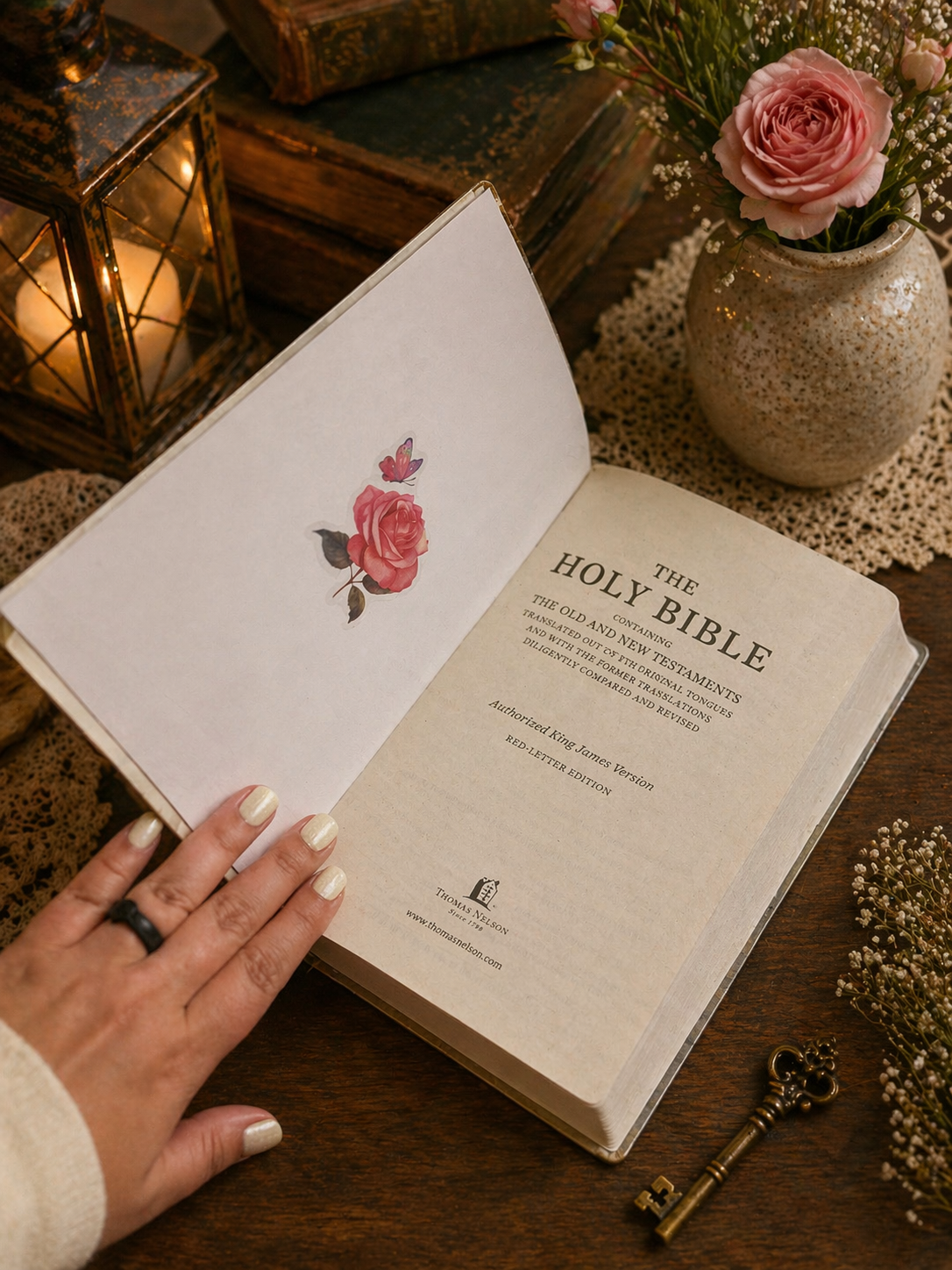 “Evergreen Heirloom Rose Bible | Vintage Garden Edition”