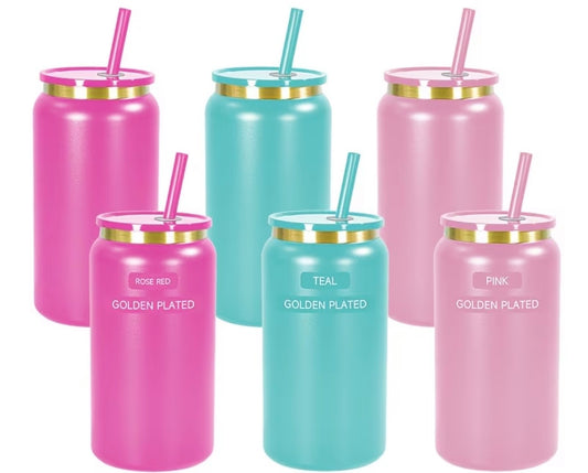 ✨ Golden Pop 16oz Custom Tumbler