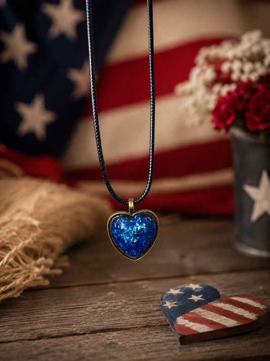 Held in His Heart™ | Handmade Resin Faith Necklace