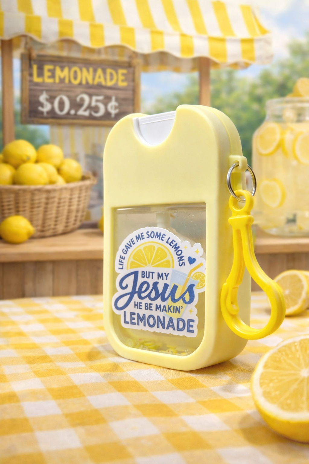 🍋“When Life Gives You Lemons” Lemongrass Refillable Hand Sanitizer Spray