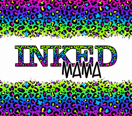 Inked Mama – Neon Leopard Sublimation Transfer
