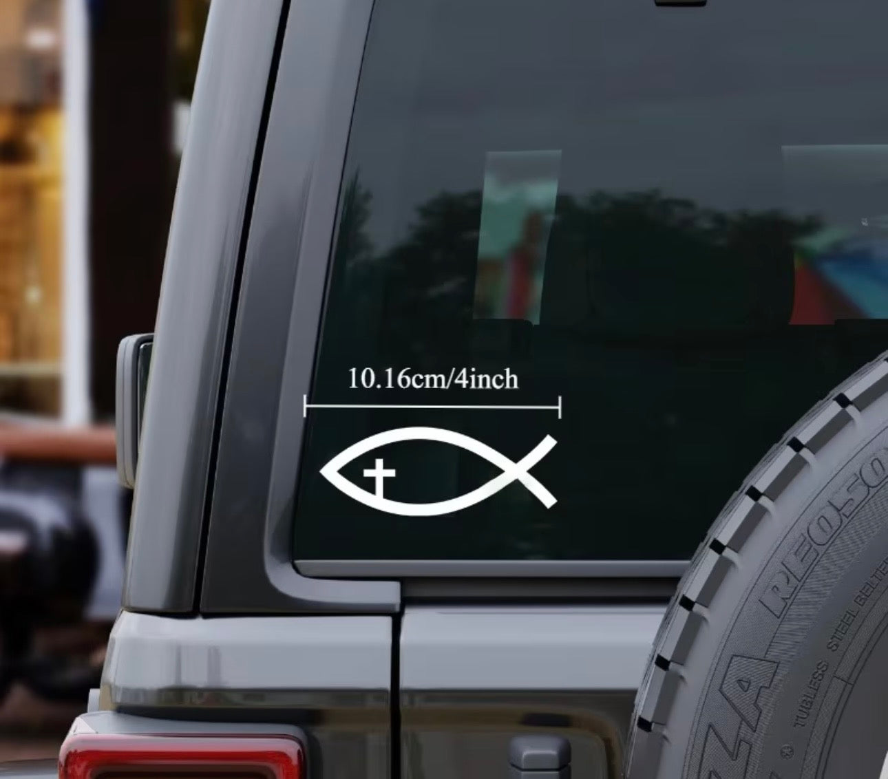 Christian Fish™ Window Decal