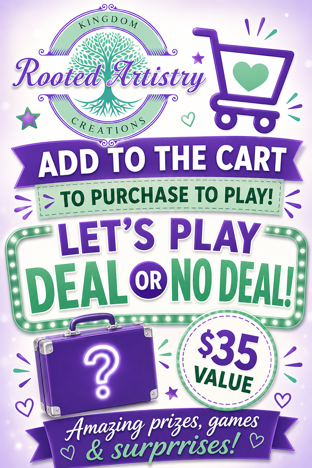 🎲 Deal or No Deal Game Ticket – $35 Level