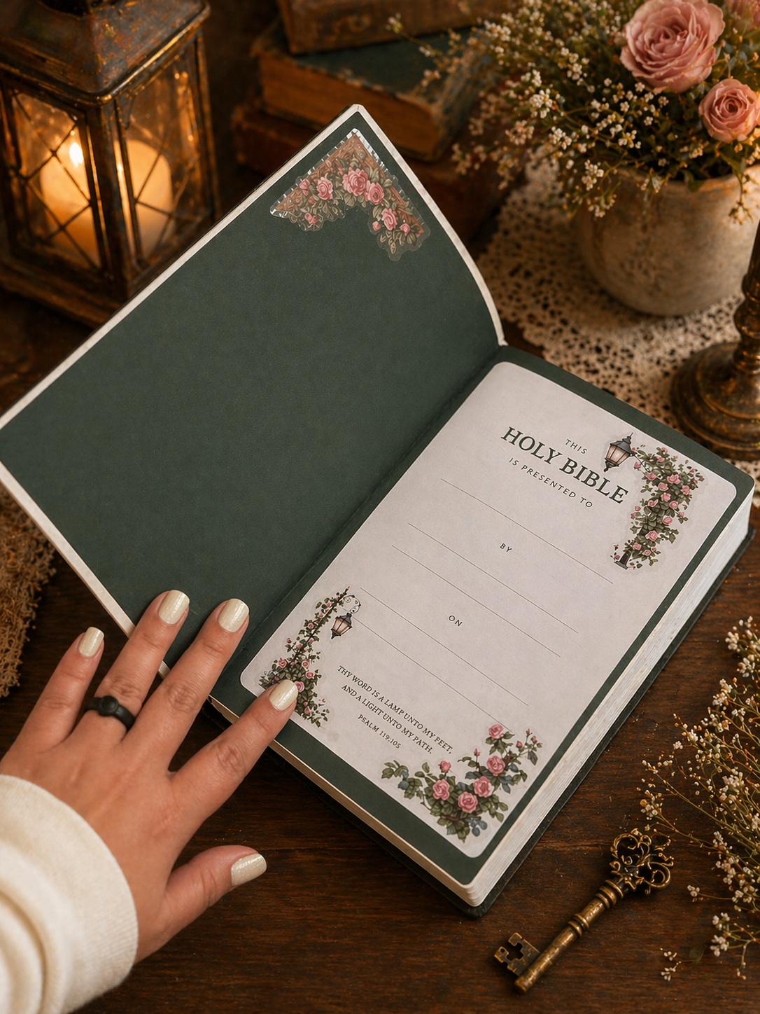 “Evergreen Heirloom Rose Bible | Vintage Garden Edition”