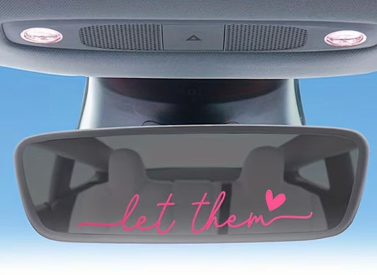 Let Them™ Mirror Affirmation Decal