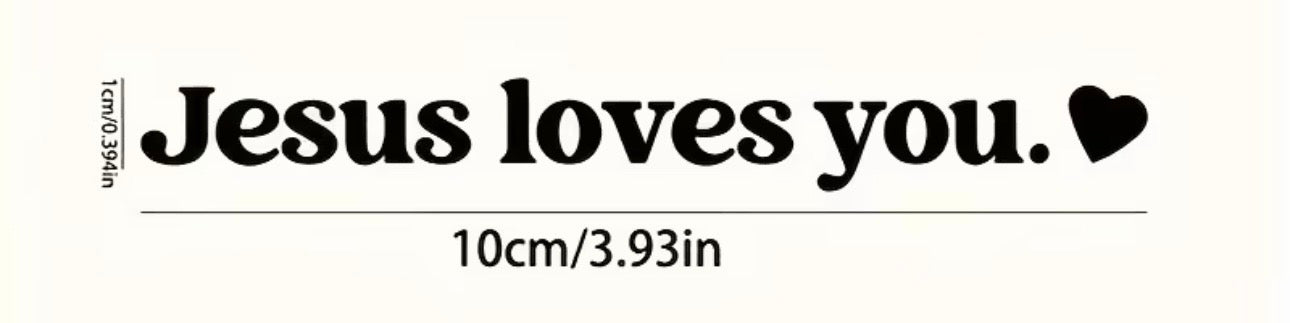 Loved Always™ Jesus Loves You UVDTF Decal