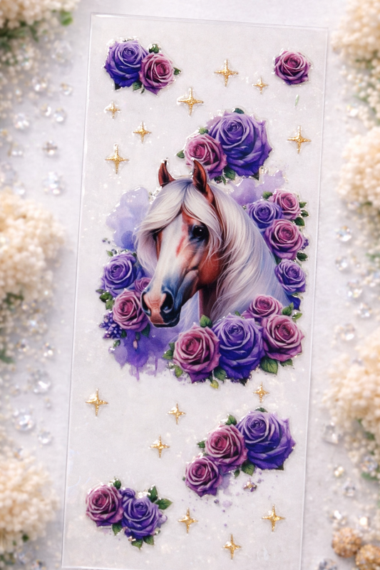 Midnight Rose Stallion Pen Wrap 🐎💜
