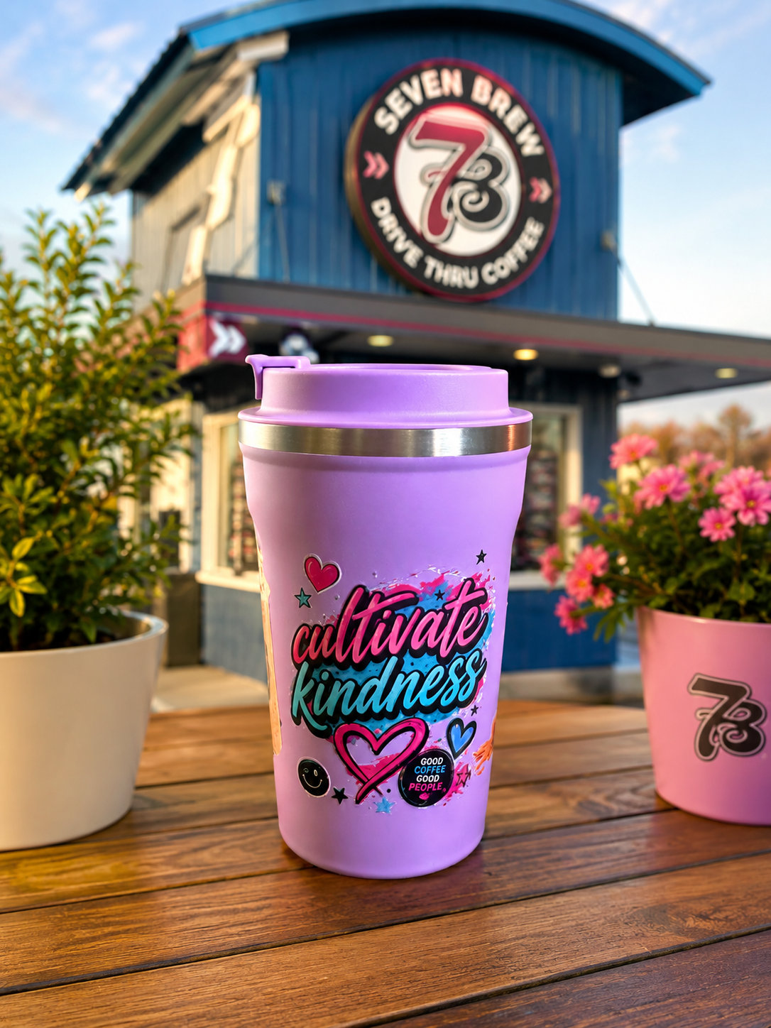 7 Brew Girlie™ Through & Through – Lavender Sip & Go™ Coffee Mug