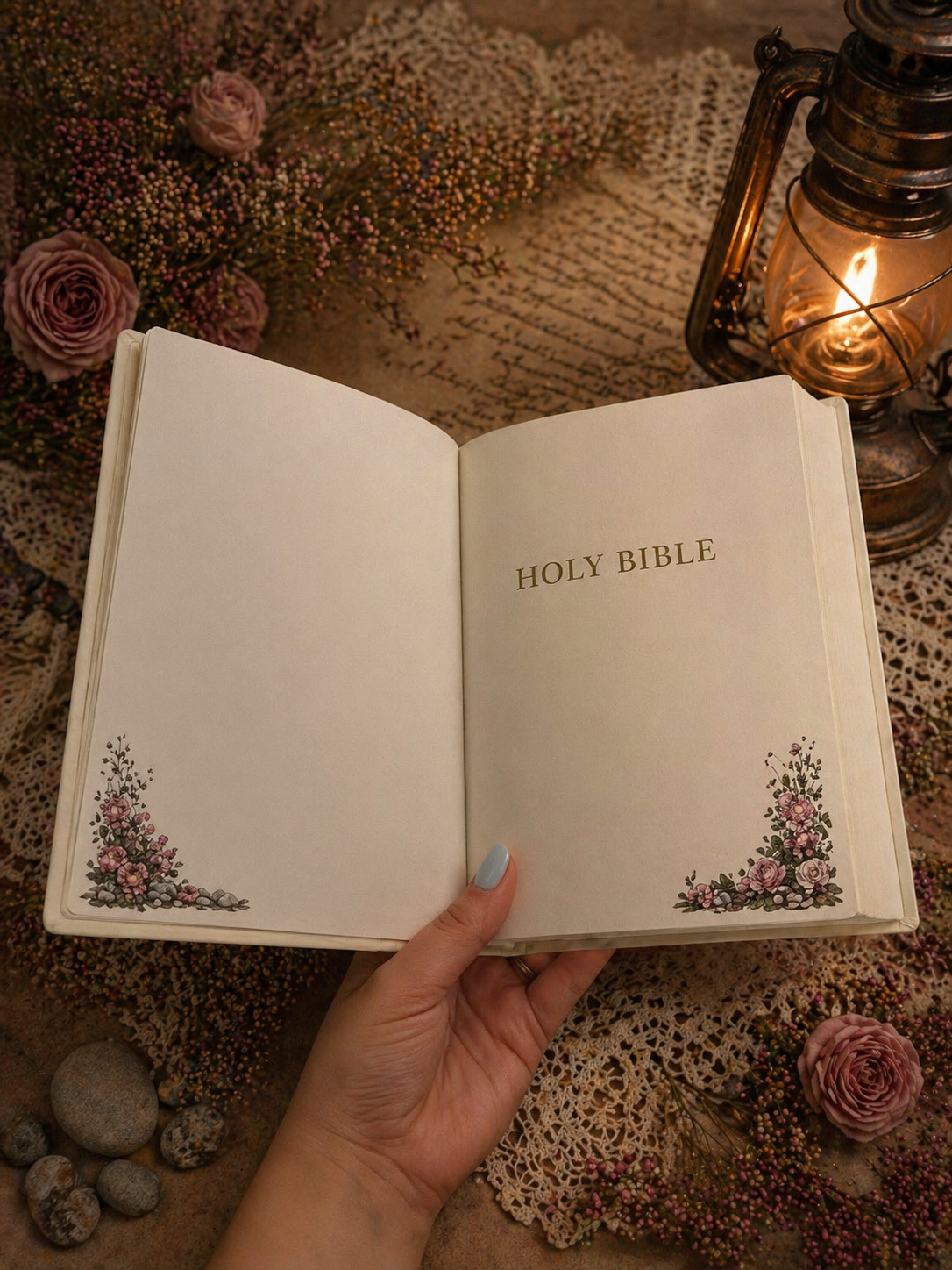 “Loved Beyond Measure” Heirloom Floral Bible | NIV Keepsake Edition