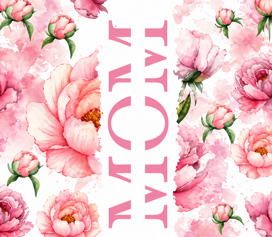 Mama Peony Bloom – Soft Floral Sublimation Transfer