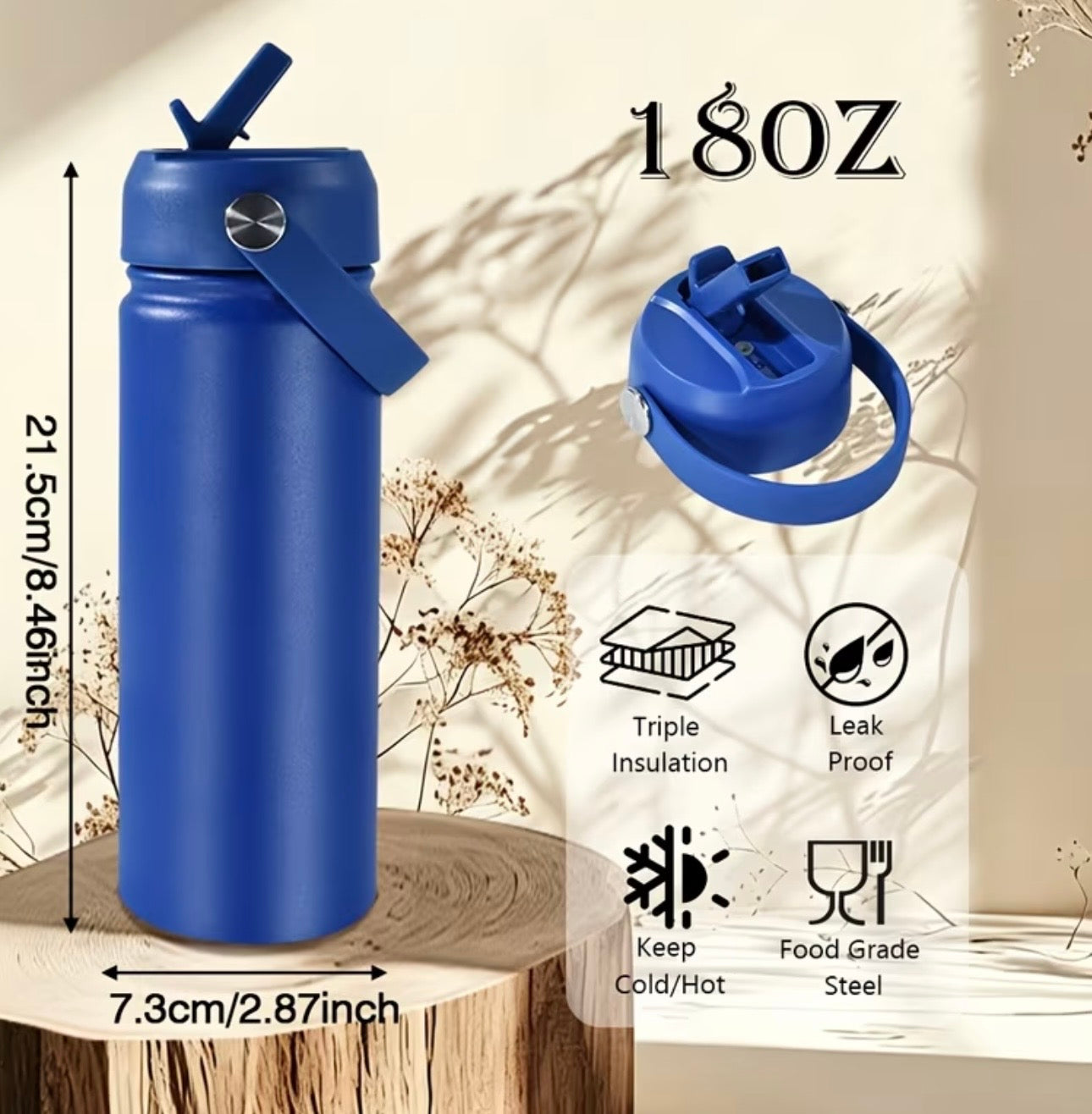 TrailSip™ 18 oz Stainless Steel Bottle | Adventure-Ready, Leak-Resistant & Customizable