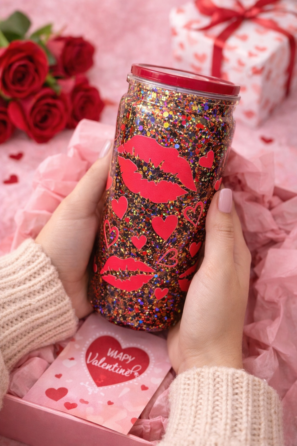💋 XOXO GlitterSip – Valentine Edition